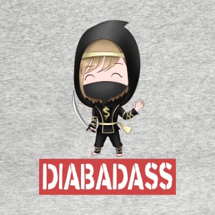 Diabadass Ninja - diabetes diabetic awareness T-Shirt